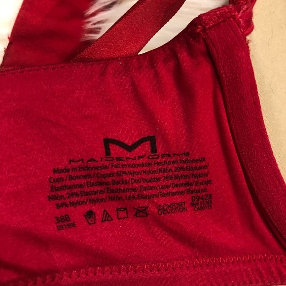 4[Maidenform] NWOT! Red lace bra - Picture 7 of 7